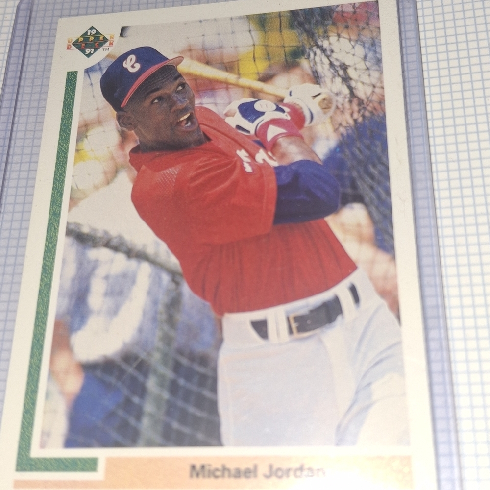 Baseball Trading Card - Red Jersey